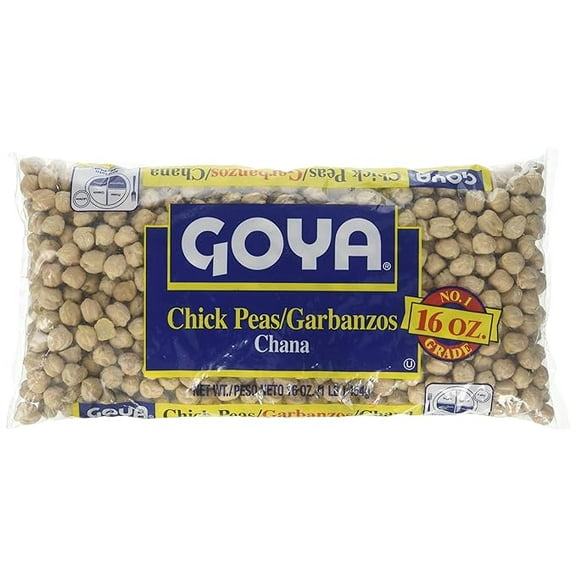 (1 pack) Goya Chick Peas, Garbanzo Beans, Dry, 1 Pound Bag