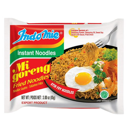 ( 1 pack) Indomie Halal-Certified, Original Flavor Mi Goreng Instant Stir Fry Noodles, 3 oz