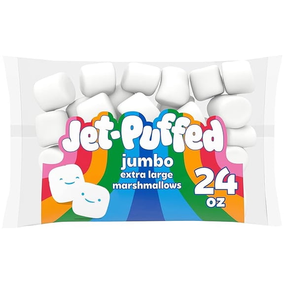 (1 pack) Jet-Puffed Jumbo Extra Large Marshmallows (1.5 lb Marshmallow Bag)
