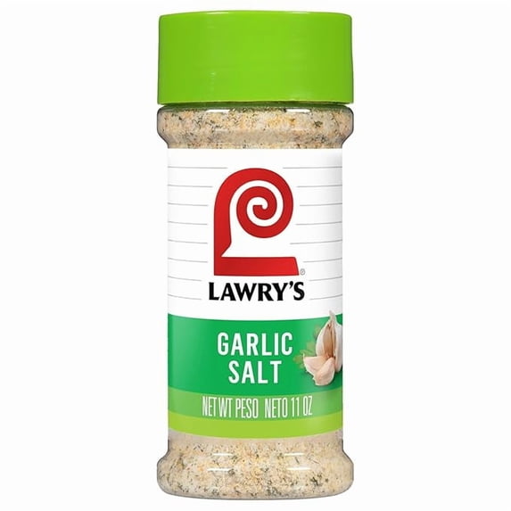 (1 pack) Lawry’s Garlic Salt, Coarse Ground with Parsley, No MSG Added, Kosher Certified, Flavorful Salt for Chicken, Pork & Steak, 11 oz