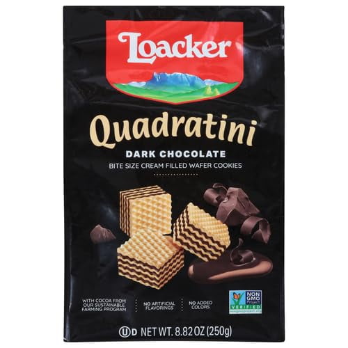 (1 pack) Loacker Wafer Qudrtni Drk Choc 25 8.82Oz
