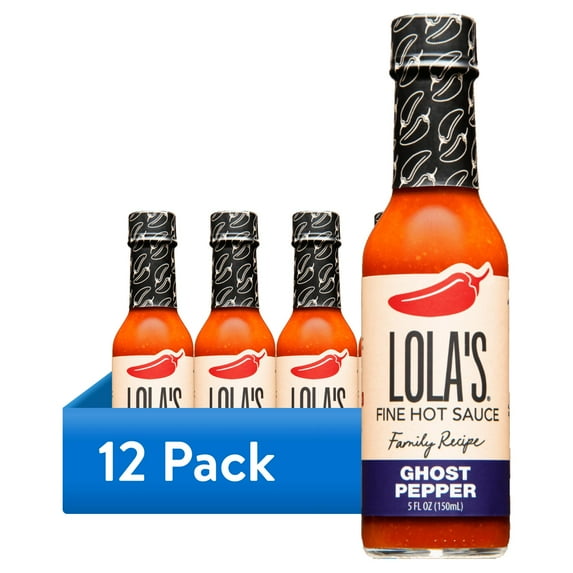 (12 pack) Lola's Fine Hot Sauce - Ghost Pepper 5oz.