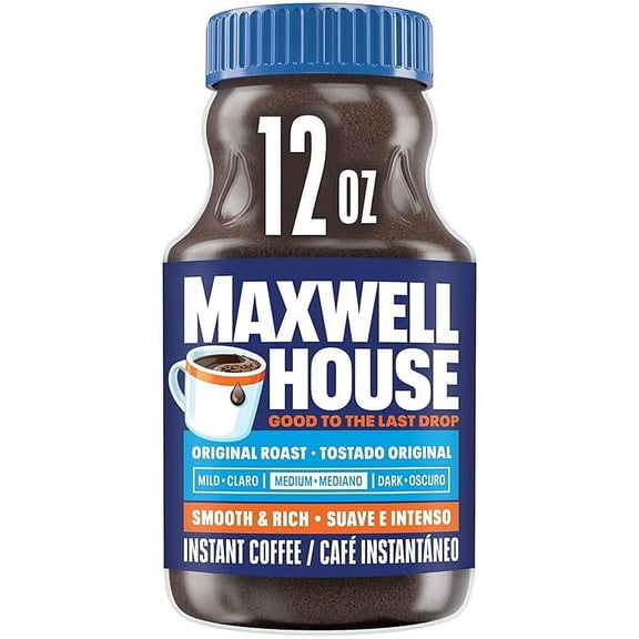 (1 pack) Maxwell House Original Medium Roast Instant Coffee (12 oz Jar)