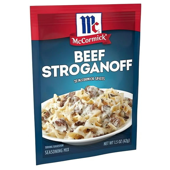 (1 pack) McCormick Beef Stroganoff Seasoning Mix, 1.5 oz