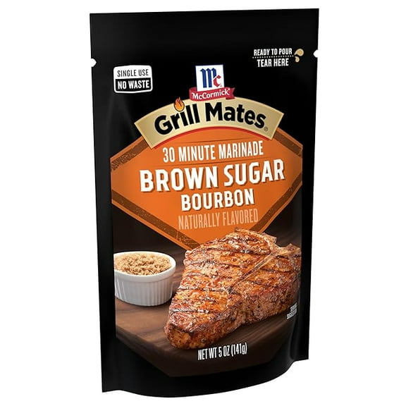 (1 pack) McCormick Grill Mates Brown Sugar Bourbon 30 Minute Marinade, 5 oz