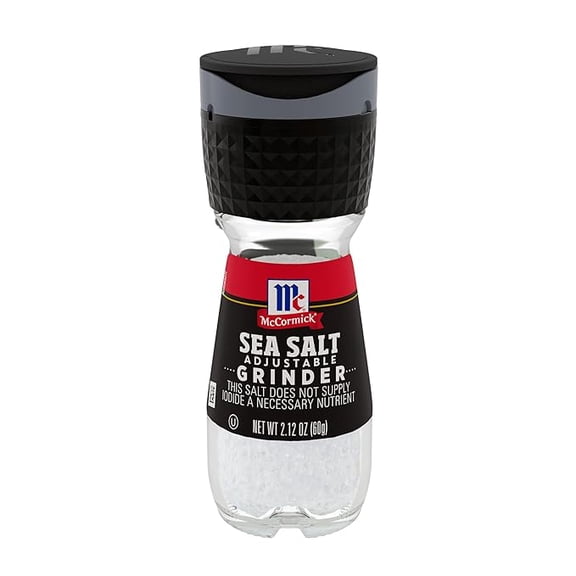 (1 pack) McCormick Sea Salt Grinder, 2.12 oz