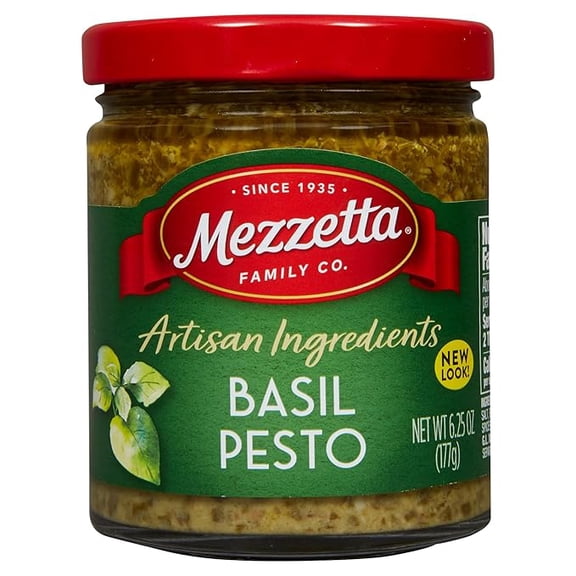 (1 pack) Mezzetta Basil Pesto Sauce, 6.25 Ounce