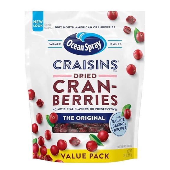 (1 pack) Ocean Spray Craisins Original Dried Cranberries, 24 Ounce Value Pack