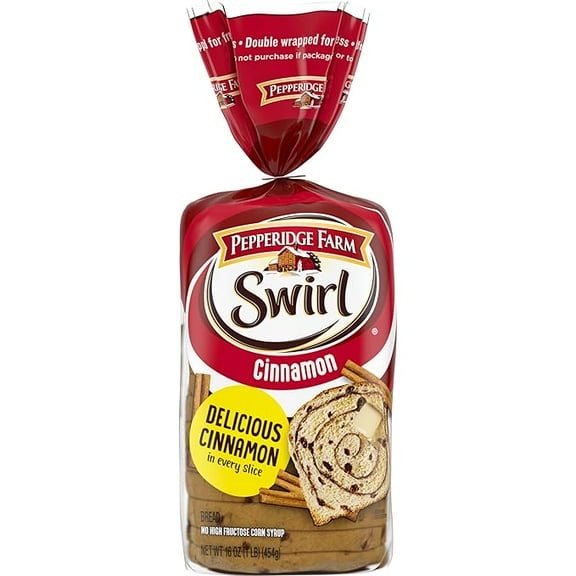 (1 pack) Pepperidge Farm Swirl Cinnamon Breakfast Bread, 16 oz. Loaf
