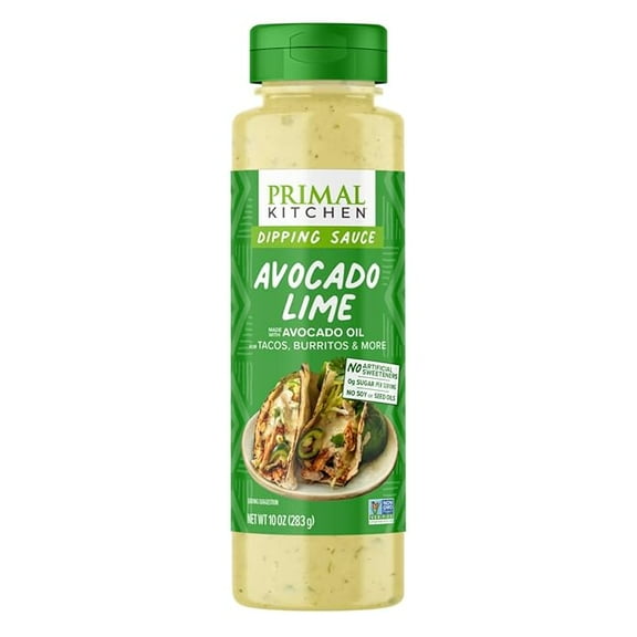 (1 pack) Primal Kitchen Avocado Lime Dipping Sauce 10 OZ