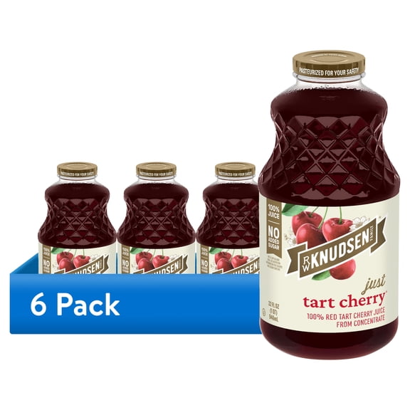 (6 pack) R.W. Knudsen Family Just Tart Cherry Juice, 32-Fluid Ounce