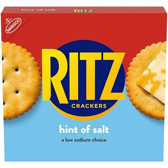 (1 pack) RITZ Hint of Salt Crackers, Snacks for Kids and Adults, Lunch Snacks, 13.7 oz