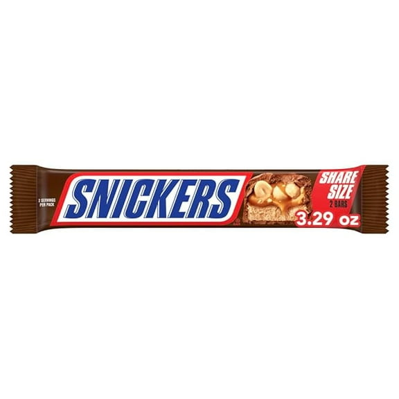 (1 pack) SNICKERS NFL Football Milk Chocolate Candy Bars, Share Size, 3.29 oz (Package May Vary)