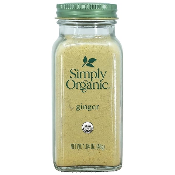 (1 pack) Simply Organic, Ground Ginger, Organic, 1.64 Oz