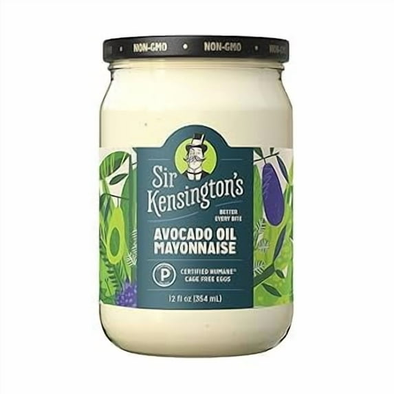 (1 pack) Sir Kensington's Mayonnaise Avocado Oil Mayo Keto Diet & Paleo Diet Certified, Gluten Free, Non-GMO Project Verified, Certified Humane Free Range Eggs, Shelf-Stable, 12 oz