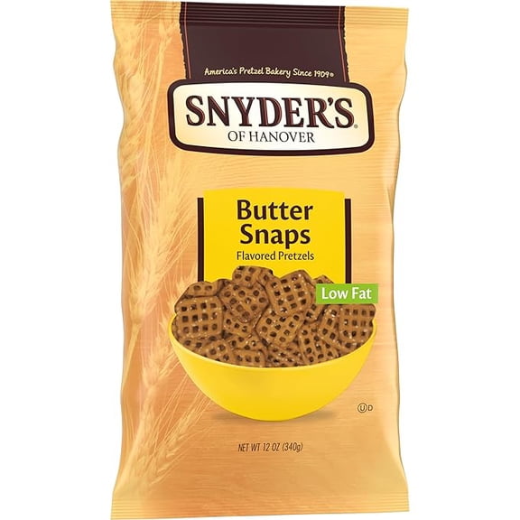 (1 pack) Snyder's of Hanover Butter Snaps Pretzels, 12 Oz Bag