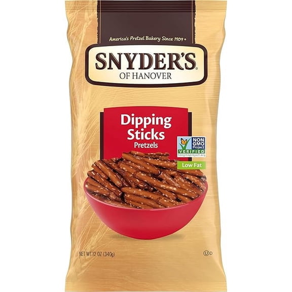 (1 pack) Snyder's of Hanover, Pretzel Dipping Sticks, 12 Oz Bag