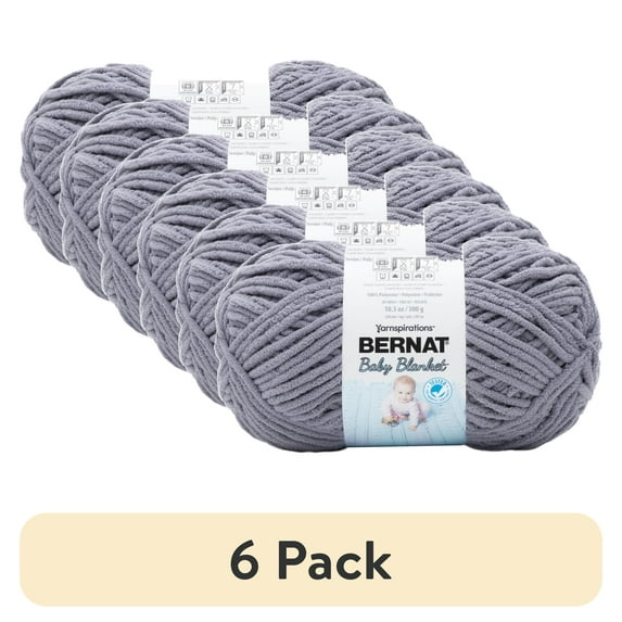 (1 pack) Bernat Baby Blanket Big Ball Yarn-Mountain Mist