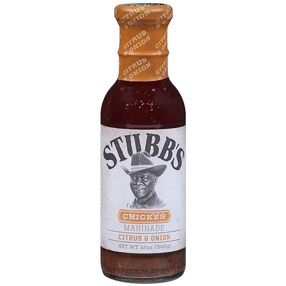 (1 pack) Stubb's Citrus & Onion Chicken Marinade, 12 oz