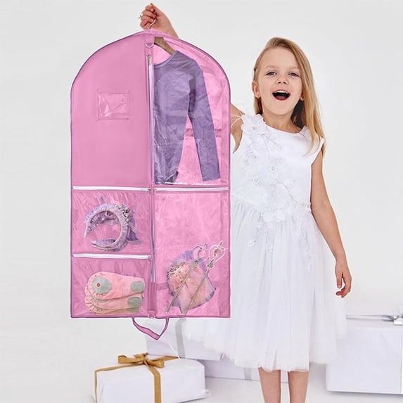 1 pack Suit Bag Garment Bag Storage Breathable, 40" Coat Storage Bag hanging, Foldable Wardrobe, For Dresses Suit Coats Storage