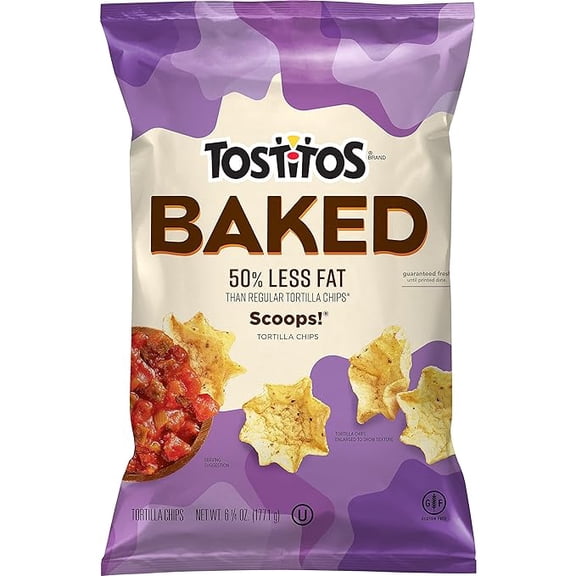 (1 pack) Tostitos Oven Baked Scoops! Tortilla Chips, 6.25 Oz