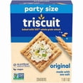 thumbnail image 1 of (1 pack) Triscuit Original Whole Grain Wheat Crackers, Vegan Crackers, Healthy Snacks, Lunch Snacks, Party Size, 17 oz, 1 of 1