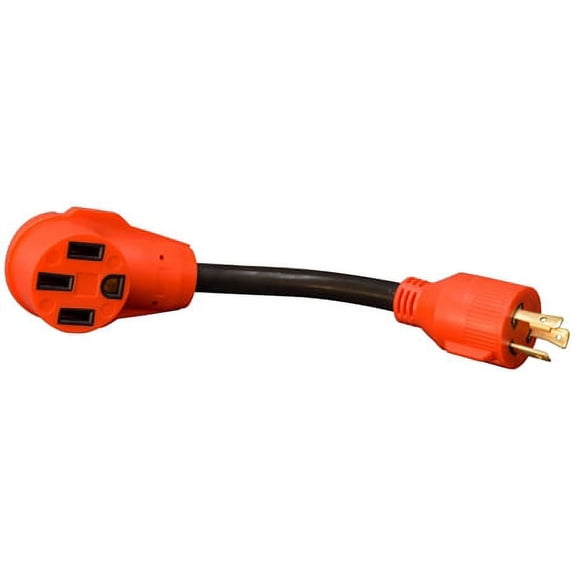 Valterra A10-G30350VP Mighty Cord RV Generator 30AM-50AF 3 Prong Adapter Cord - 12″