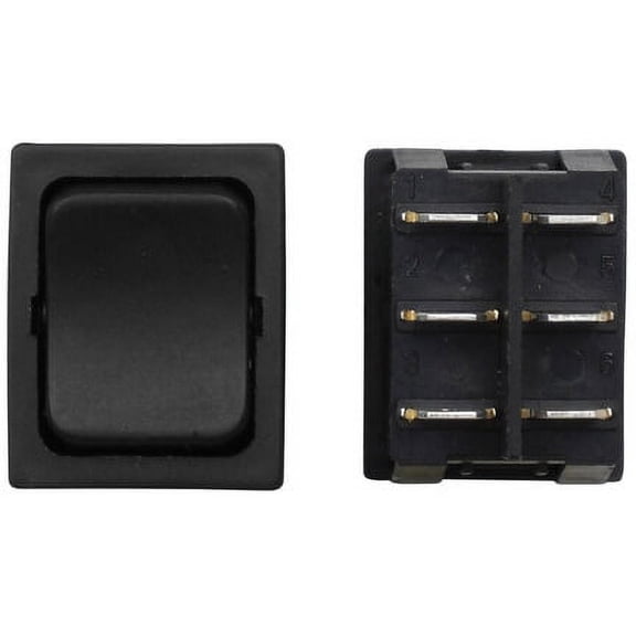 1 pack-Valterra DG415VP Heavy Duty 12V Momentary On/Off DPDT Switch - Black