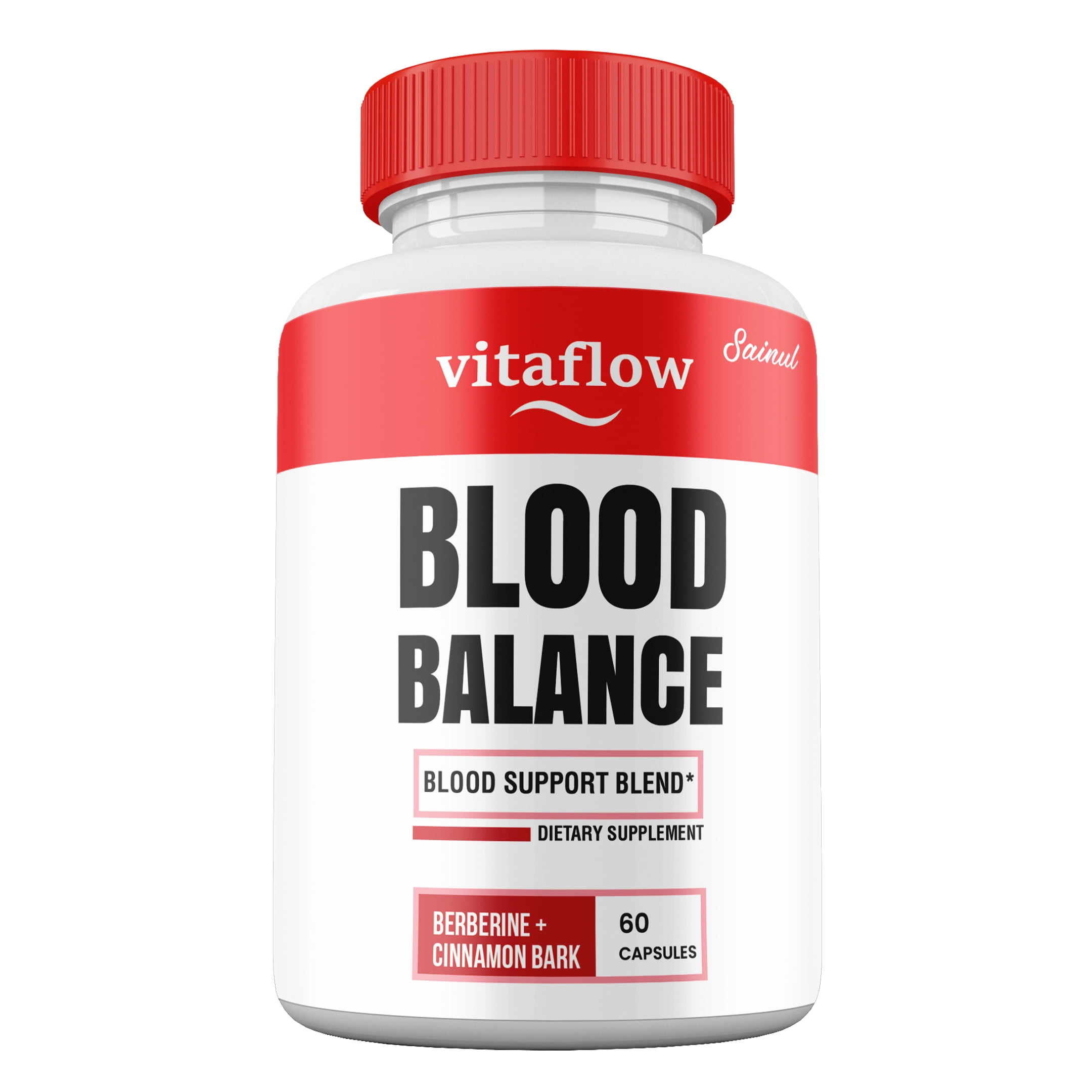 1 pack) VitaFlow Blood Balance Capsules, Maximum Strength Vita Flow Pills All Natural Blood Supplement with Cinnamon Bark - Walmart.com