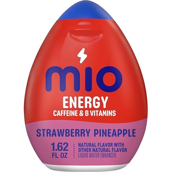 (1 pack) mio Energy Strawberry Pineapple Flavored with other natural flavor Liquid Water Enhancer, 1.62 fl oz Bottle