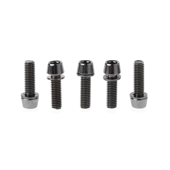 (1 pack of 5) Bicycle stem bolts (with washers) 20mm-M6