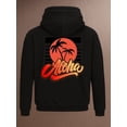 thumbnail image 1 of 1 pack sweatshirt graphic hoodies mens polyester black Regular Fit, Everyday Comfort, Comfortable Casualwear, Urban Style, Drawstring Comfortable Oversized Hooded Pullover Sweatshirt high quality cle, 1 of 7