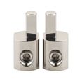 thumbnail image 1 of 1 pair 6061 Aluminum Car Audio Power Terminal Blocks Input Wire Reducer 1-4AWG, 1 of 9