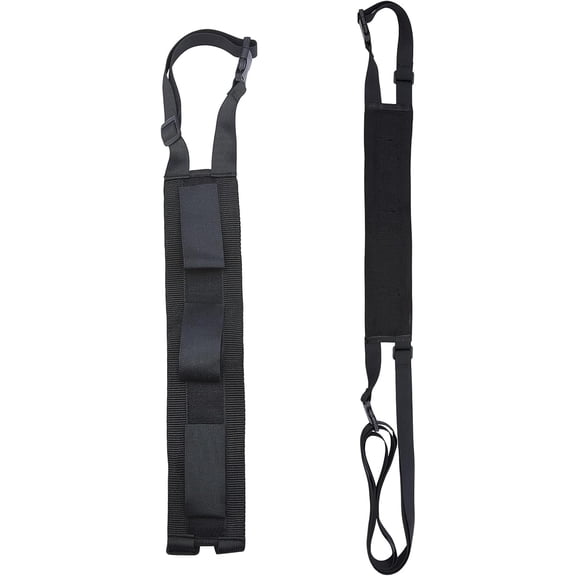 1 pair Black Nylon Adjustable Fishing Pole Car Holder Vehicle Backseat Fishing Rod Holder Car Back Seat for Fishing Rod Holder