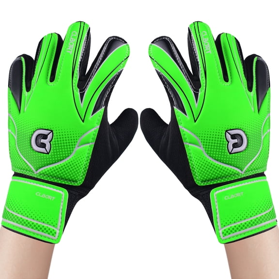 1 pair Non-Slip Soccer Goalie Gloves with Double Wrist Protection