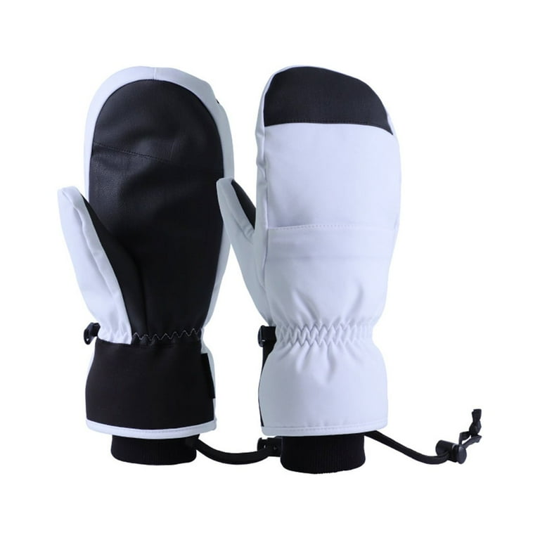 1 pair Snowboard Gloves Inner Five Finger Warm Touch Screen Waterproof Ski Gloves Anti lost rope design waterproof zipper bag