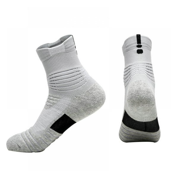 1 pair Sports Socks for Men,Moisture Wicking Anti Smell Sport Trekking Hiking Badminton Running Socks Non Slip Socks