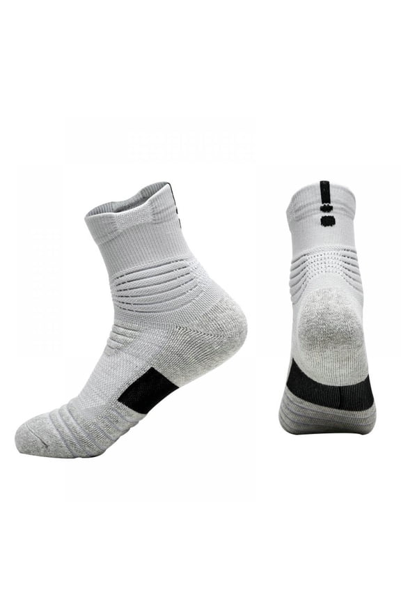 1 pair Sports Socks for Men,Moisture Wicking Anti Smell Sport Trekking Hiking Badminton Running Socks Non Slip Socks