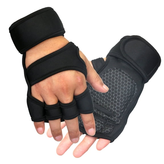 1 pair Sports cross training cycling gloves Wrist support weightlifting and fitness cycling silicone cycling gloves