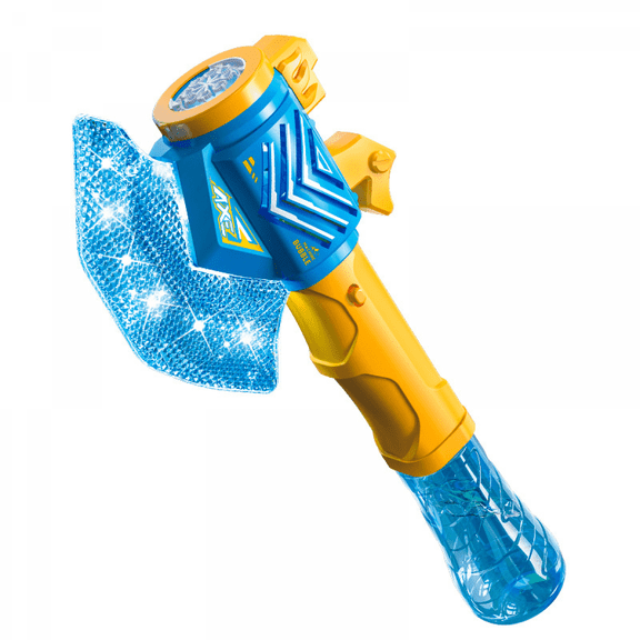 Electric Bubbles Machine Axe Bubble Wand for Kids, Bubble Maker Blower with Lights for Boys Girls Christmas Birthday Easter Baskets Gifts