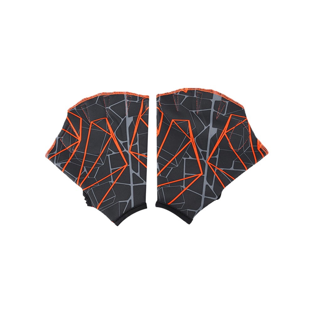 1 pair Swimming Hand Fins Flippers Finger bed Diving Swim Gloves