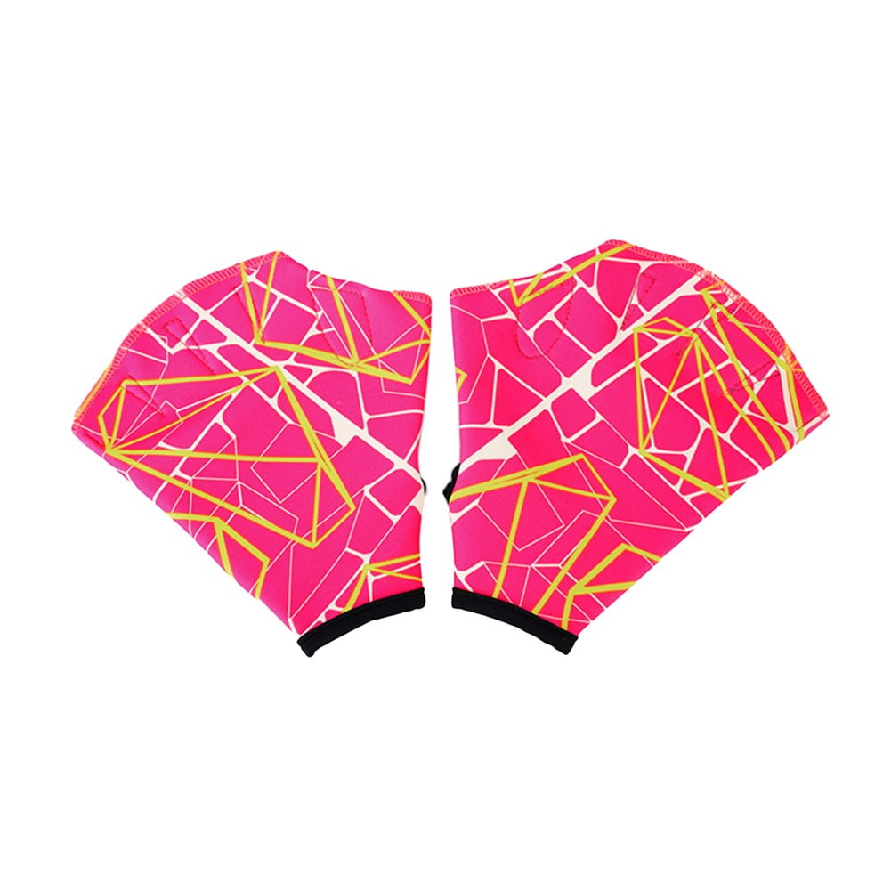 1 pair Swimming Hand Fins Flippers Finger bed Diving Swim Gloves