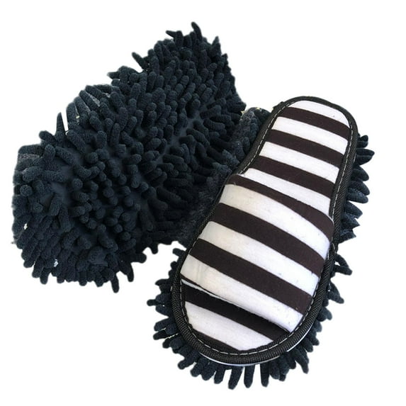 1 pair Washable Microfiber Dust Mop Slippers Lazy Quick Cleaning Floor Cleaning Bathroom Shoes Cleanning Tools Slipper L7X6