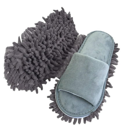 1 pair Washable Microfiber Dust Mop Slippers Lazy Quick Cleaning Floor Cleaning Bathroom Shoes Cleanning Tools Slipper T4C4