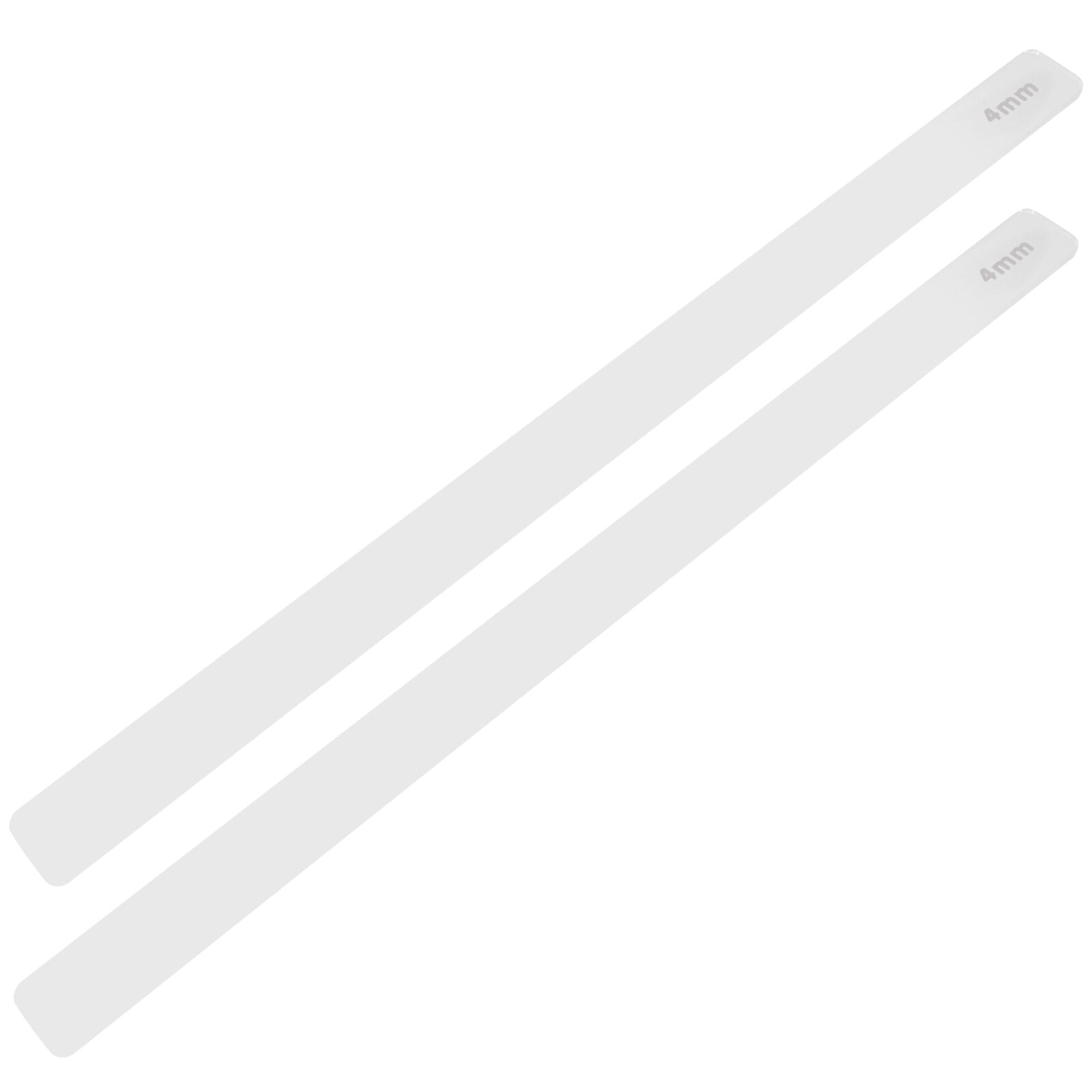 1 pair of Acrylic Biscuits Baking Ruler Rolling Pin Guides Kitchen