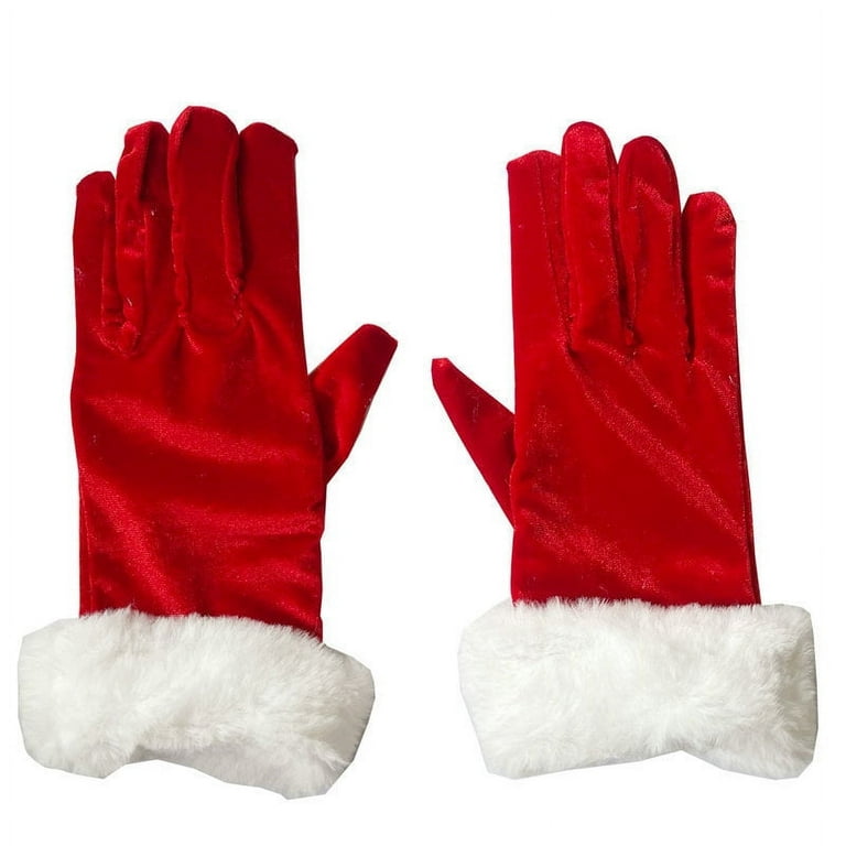 Gloves Short Adult Red Gloves Short Adult Red
