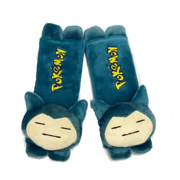1 pair of Universal Snorlax Plush Car Seatbelt Shoulder Pad, Seat Belt Covers