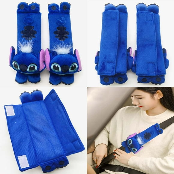 1 pair of Universal Stitch Plush Car Seatbelt Shoulder Pad, Seat Belt Covers