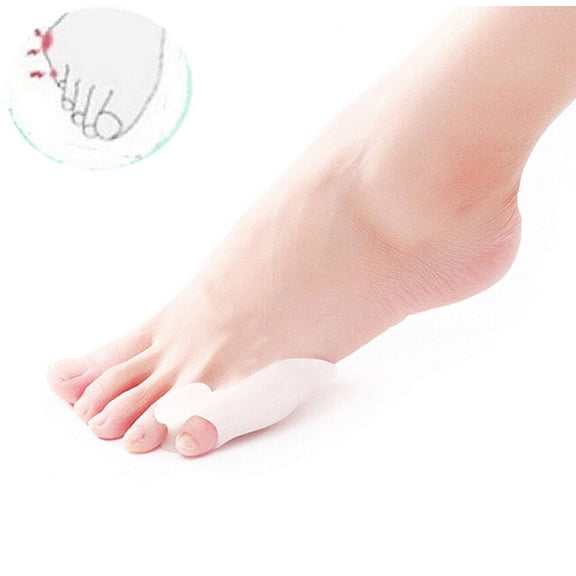 1 pair of silicone small toe finger straight hair toe valgus toe deformity device