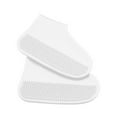 thumbnail image 1 of 1 pair of waterproof overshoes,silicone overshoes with anti-slip sole,reusable overshoes for rain snow day desert beach muddy roads(L,40/45,29cm), 1 of 7